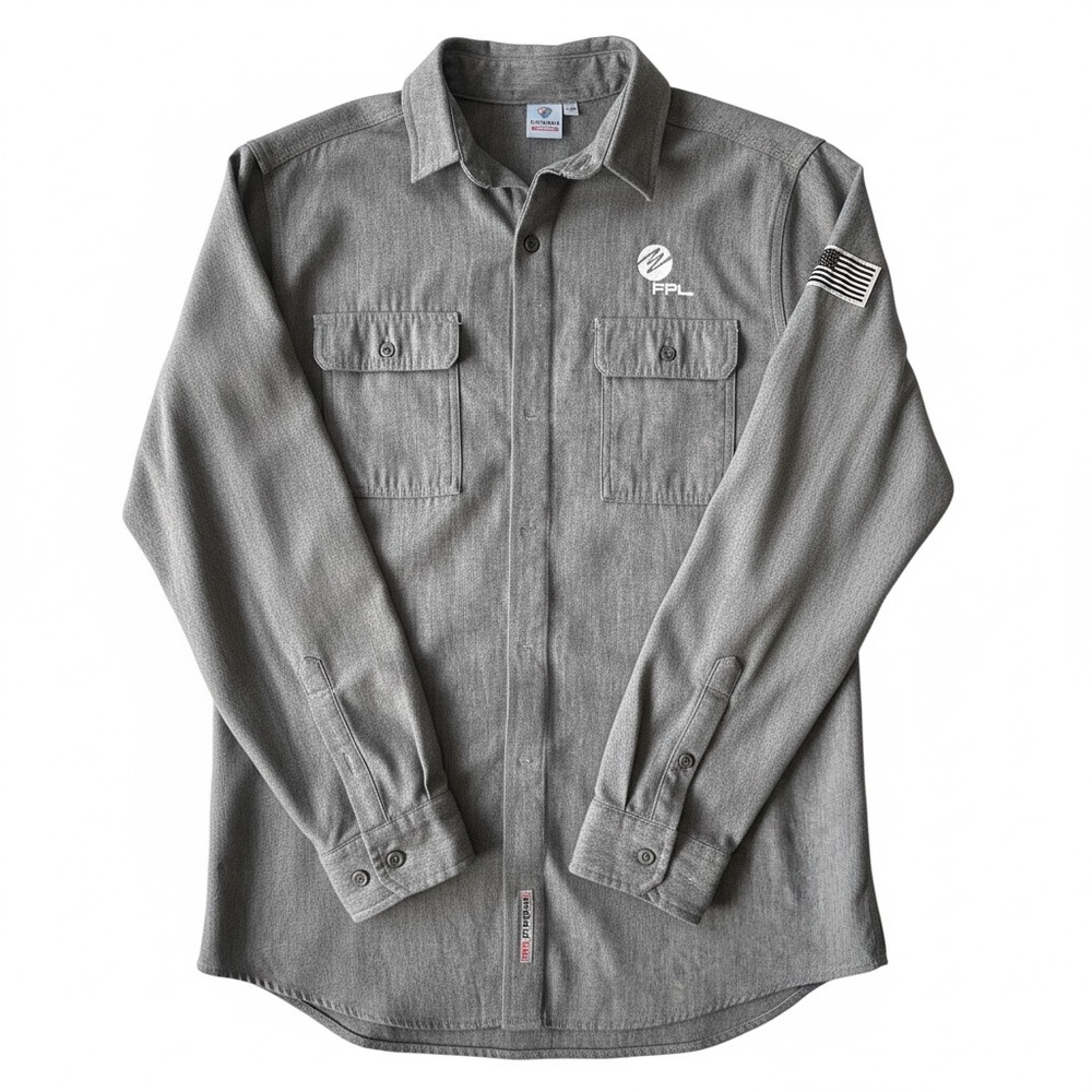 Fire Protection Florida Power Men’s XL Long Sleeve Shirt FRCat2 Tyndale Workwear